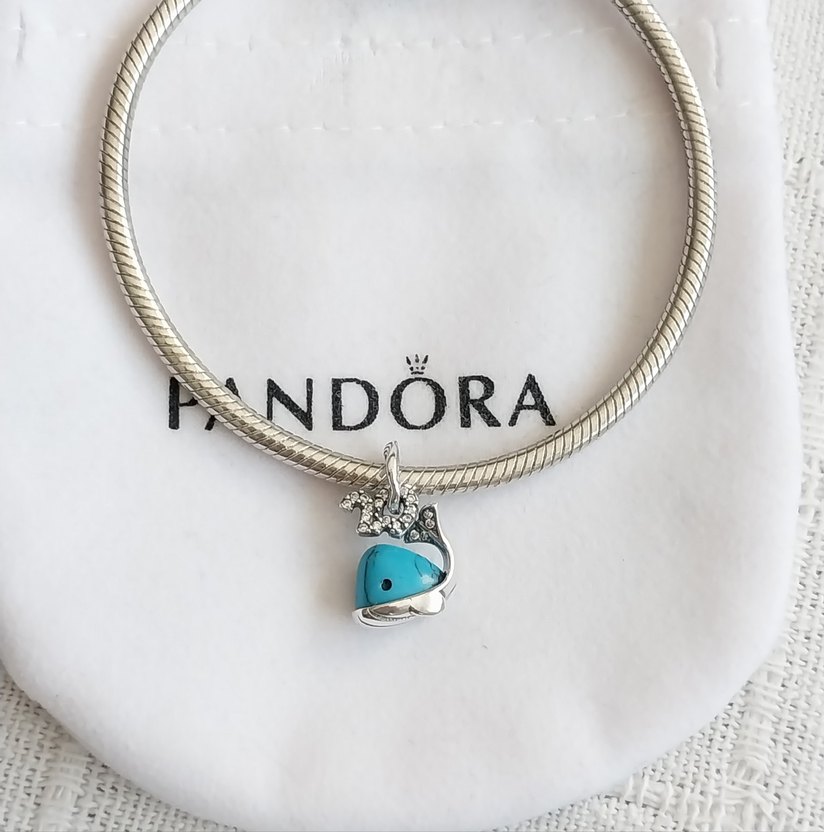 TURKUAZ RENKLİ BALİNA SALLANTILI CHARM - Görsel 4