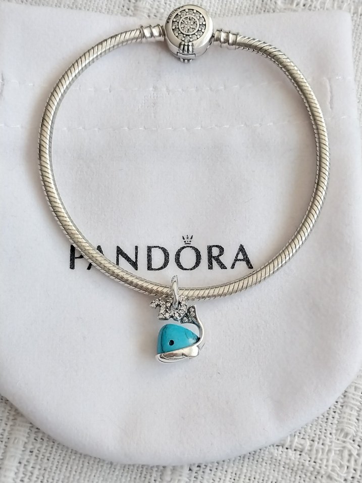 TURKUAZ RENKLİ BALİNA SALLANTILI CHARM - Görsel 5