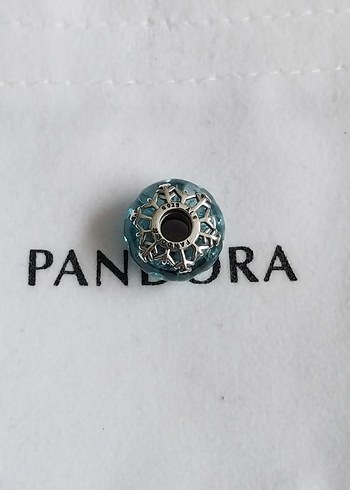 Buz Mavisi Kar Tanesi Murano Charm - Görsel 3