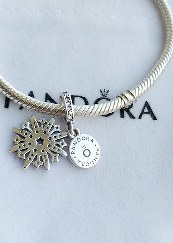 Işıltılı Havai Fişek Çift Sallantılı Charm - Görsel 3