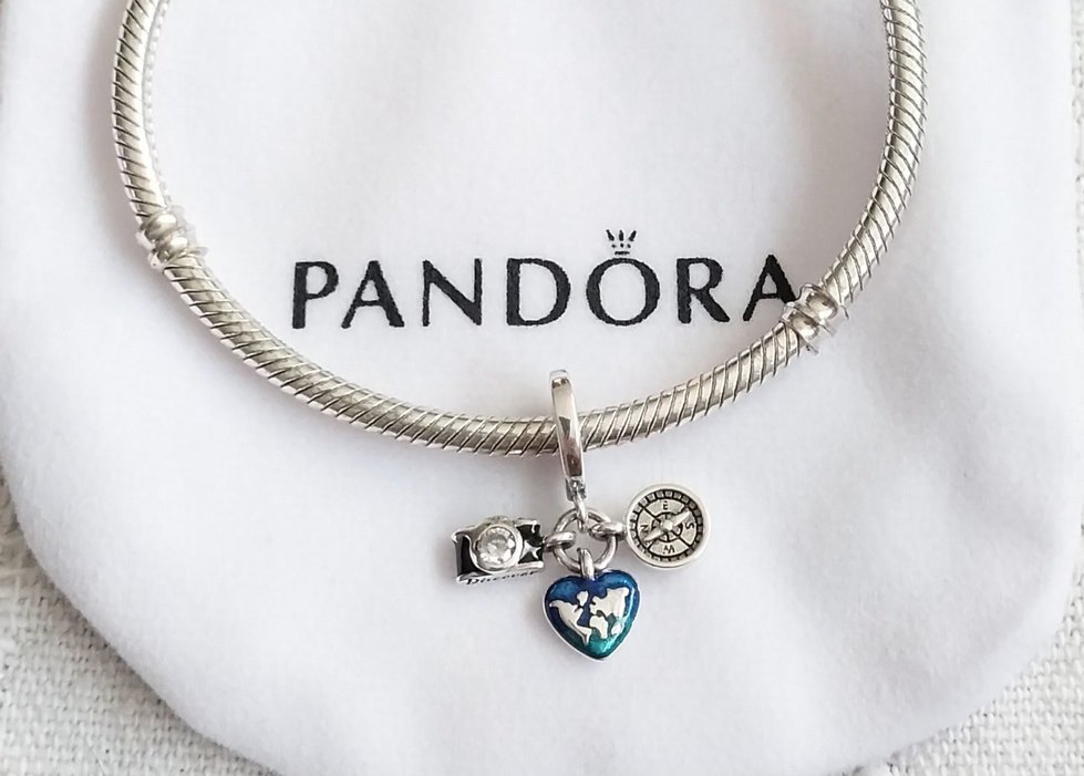 KAMERA, KALP VE PUSULA SALLANTILI CHARM - Görsel 2