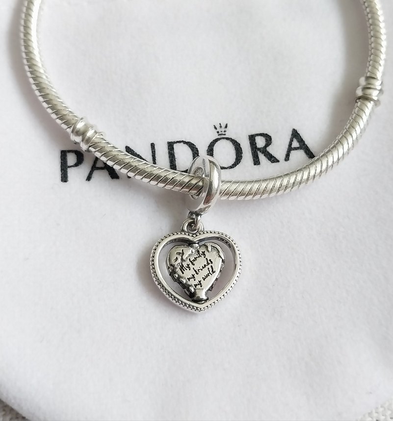 AİLE VE DÖNEN KÜRE KALP CHARM - Görsel 3