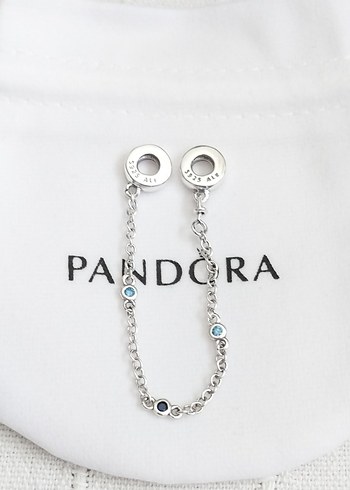 ÜÇ MAVİ TAŞLI GÜVENLİK ZİNCİRİ - Görsel 3