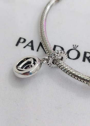 IŞILTILI ÇİFT HALE KALPLİ SALLANTILI CHARM - Görsel 3