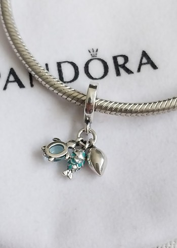 BALIK, DENİZ KAPLUMBAĞASI VE DENİZ KABUĞU ÜÇLÜ SALLANTILI CHARM - Görsel 3