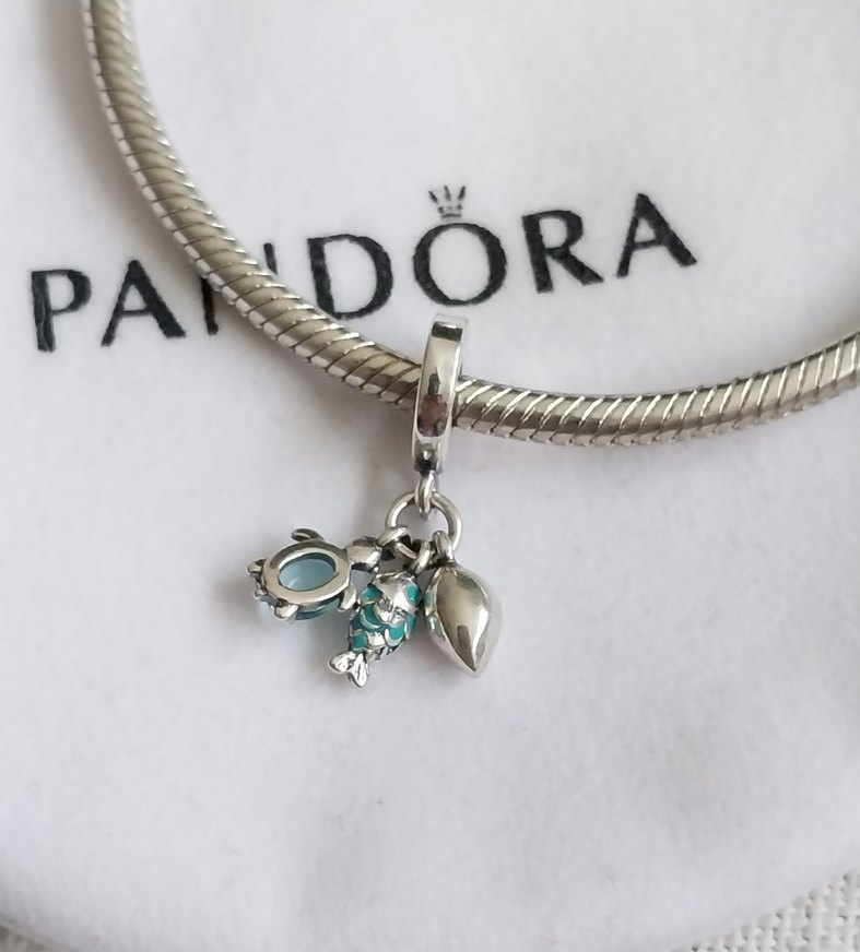 BALIK, DENİZ KAPLUMBAĞASI VE DENİZ KABUĞU ÜÇLÜ SALLANTILI CHARM - Görsel 3