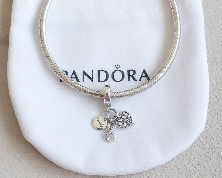 Sonsuz Aile Sevgisi Üçlü Sallantılı Charm - Görsel 2