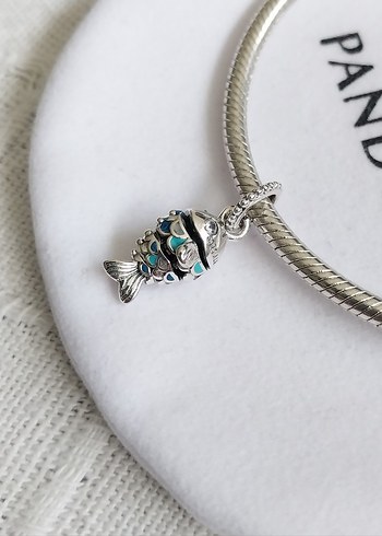 MAVİ PULLU BALIK CHARM - Görsel 3