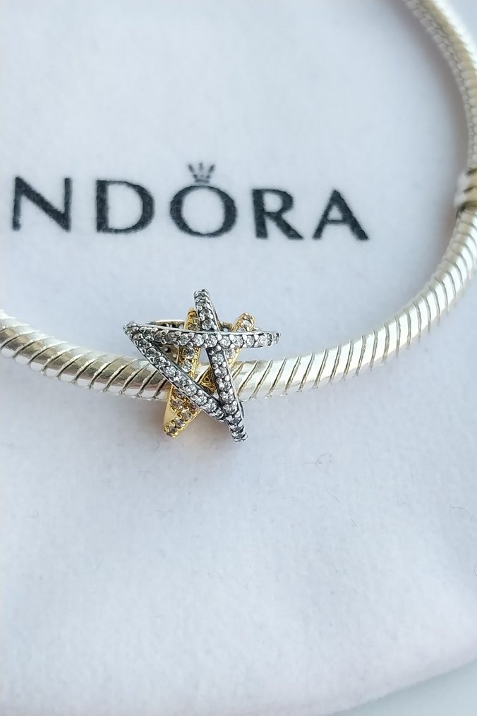 IŞILTILI ÇAPRAZ YILDIZ CHARM - Görsel 2