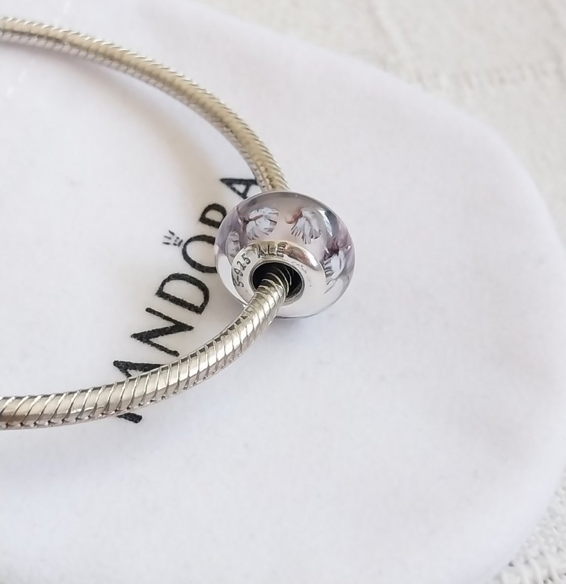 Tatlı Kelebekler Murano Cam Charm - Görsel 3