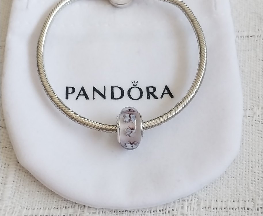 Tatlı Kelebekler Murano Cam Charm - Görsel 5