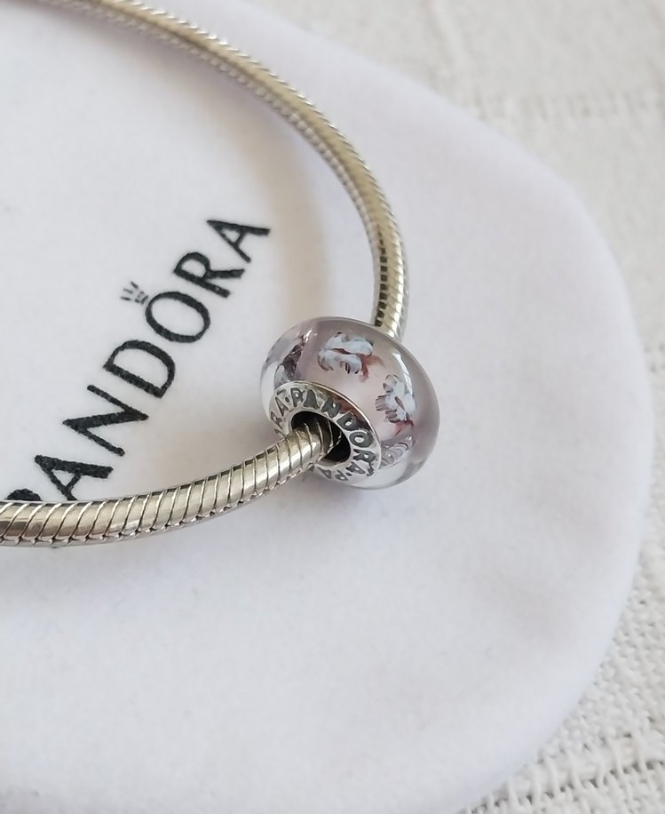 Tatlı Kelebekler Murano Cam Charm - Görsel 2