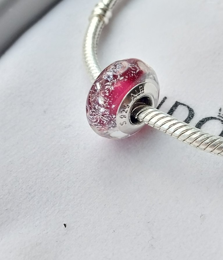 FANTASTİK PEMBE MURANO CHARM - Görsel 3