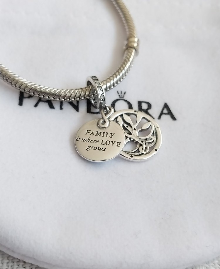 KARANLIKTA PARLAYAN SONSUZLUK HAYAT AĞACI SALLANTILI CHARM - Görsel 3