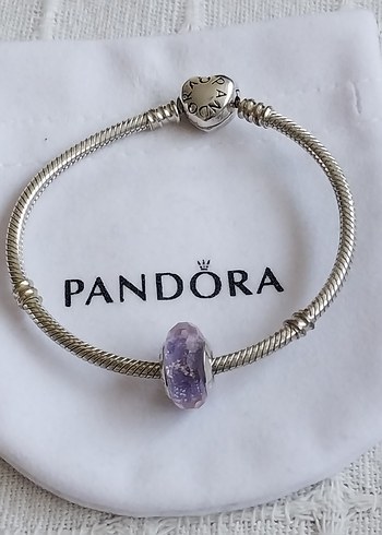 MOR YÜZEYLİ CAM MURANO CHARM - Görsel 6