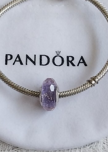 MOR YÜZEYLİ CAM MURANO CHARM - Görsel 5