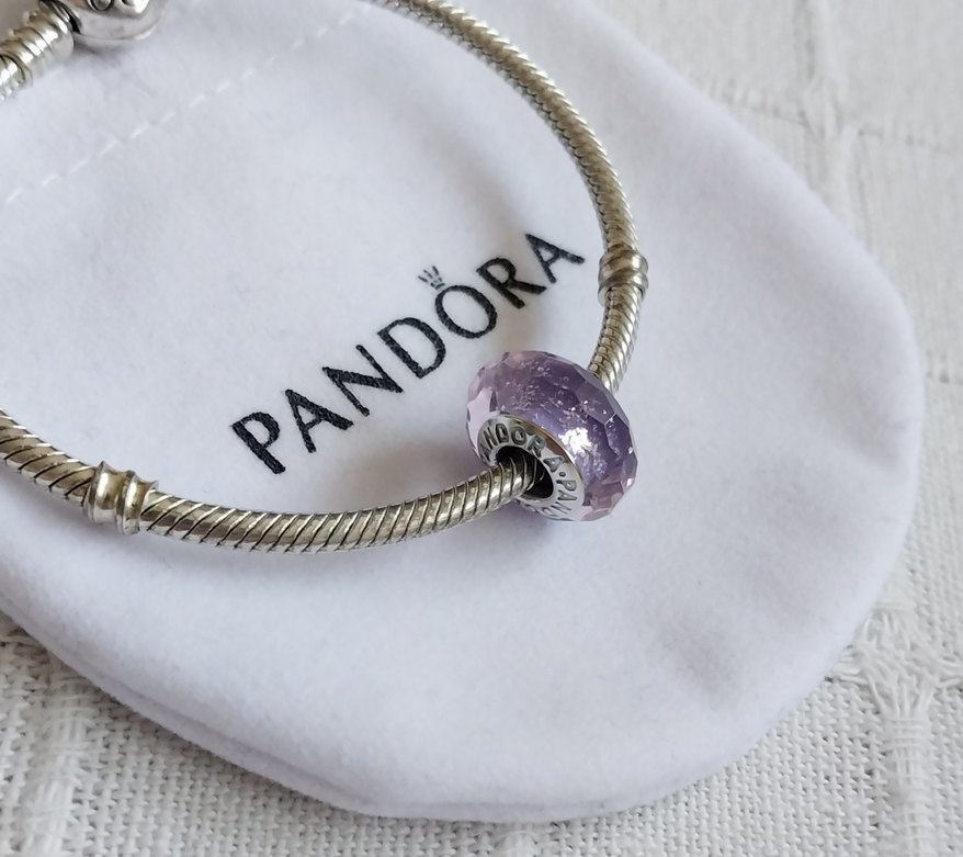 MOR YÜZEYLİ CAM MURANO CHARM - Görsel 2