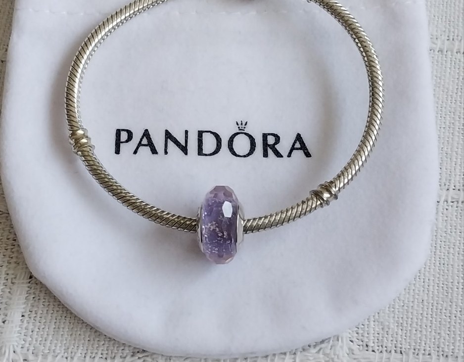 MOR YÜZEYLİ CAM MURANO CHARM - Görsel 5