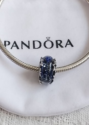 Galaksi Mavisi Ve Yıldız Murano Charm - Görsel 7