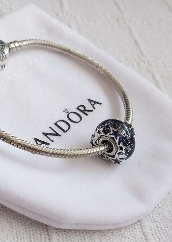 Galaksi Mavisi Ve Yıldız Murano Charm - Görsel 5