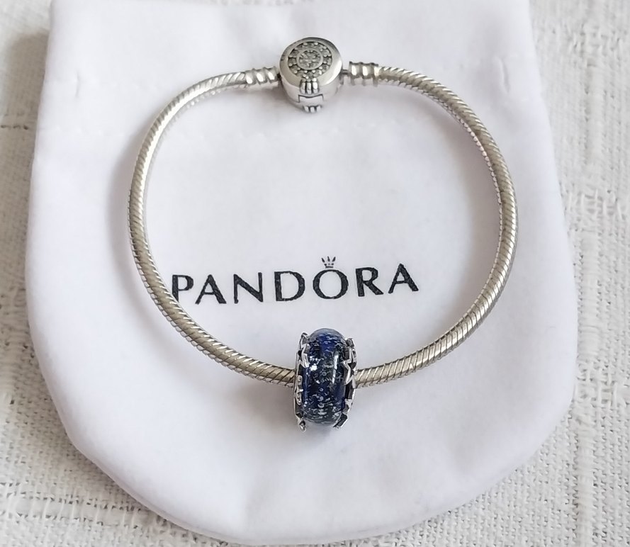 Galaksi Mavisi Ve Yıldız Murano Charm - Görsel 4