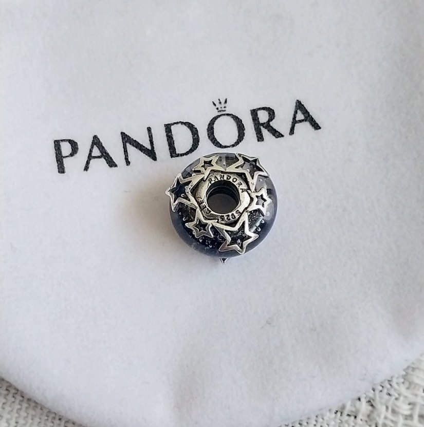 Galaksi Mavisi Ve Yıldız Murano Charm - Görsel 3