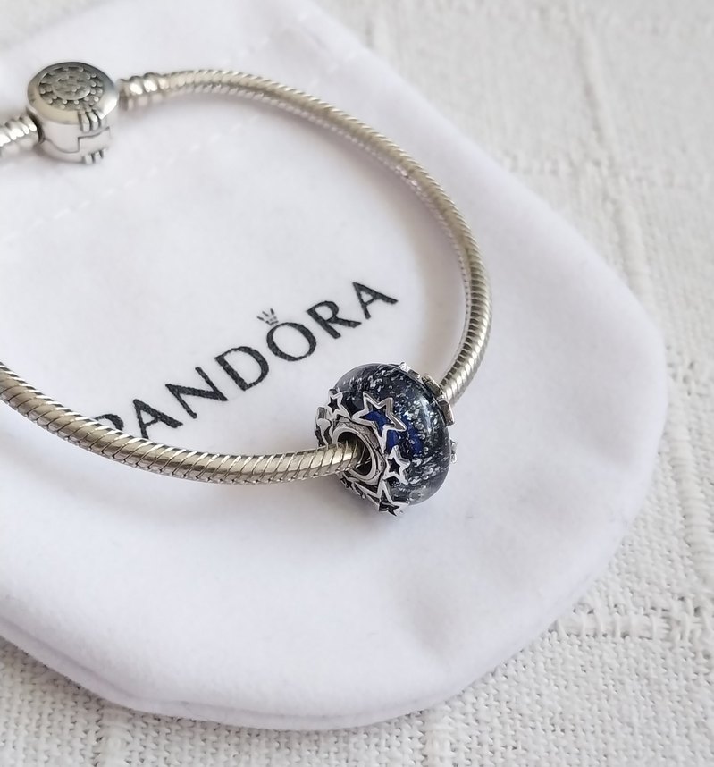 Galaksi Mavisi Ve Yıldız Murano Charm - Görsel 2