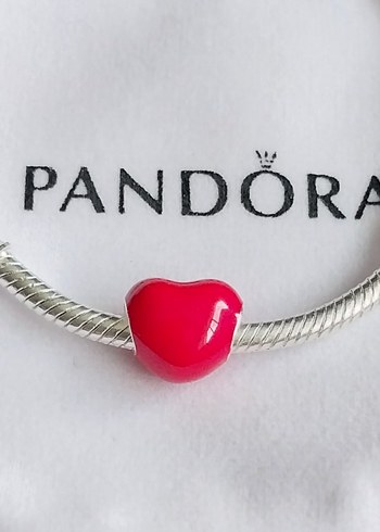 Metalik Kırmızı Kalp Charm - Görsel 4