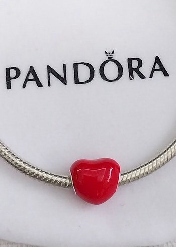 Metalik Kırmızı Kalp Charm - Görsel 6