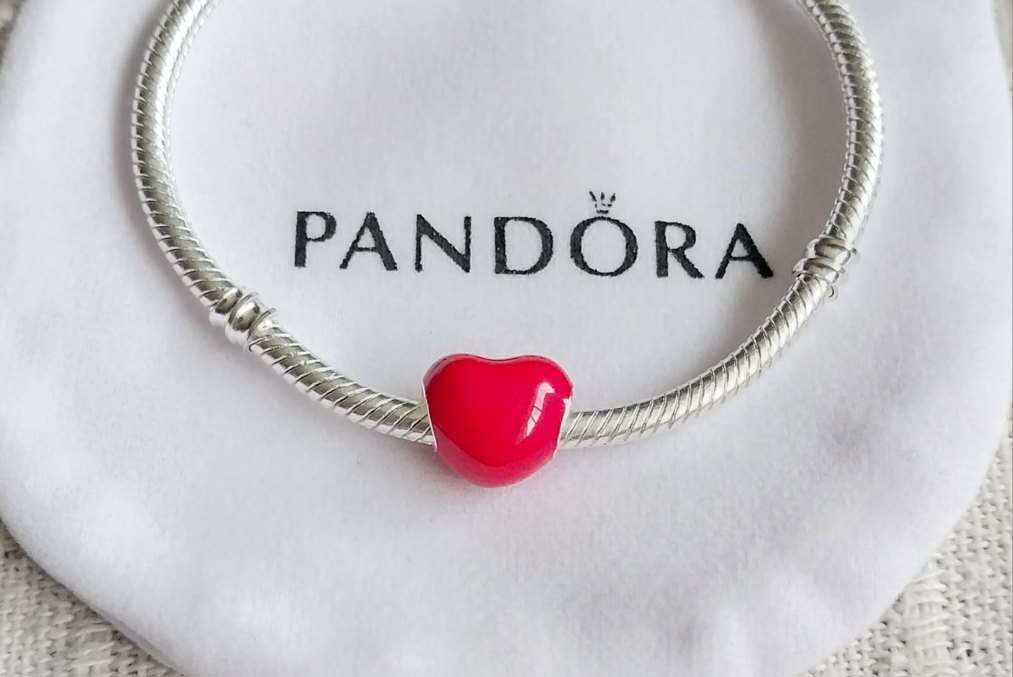 Metalik Kırmızı Kalp Charm - Görsel 4