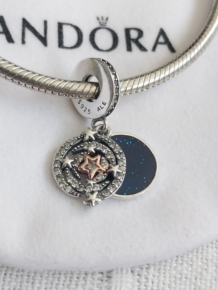 İKİ RENKLİ KAYAN YILDIZ ÇİFT SALLANTILI CHARM - Görsel 4