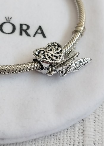 KAFES İŞİ DÜŞ KAPANI KALP VE ÜÇ YAPRAK CHARM - Görsel 3