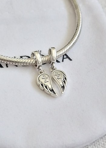 Işıltılı Ayrılabilir Melek Kanatları Sallantılı Charm - Görsel 3