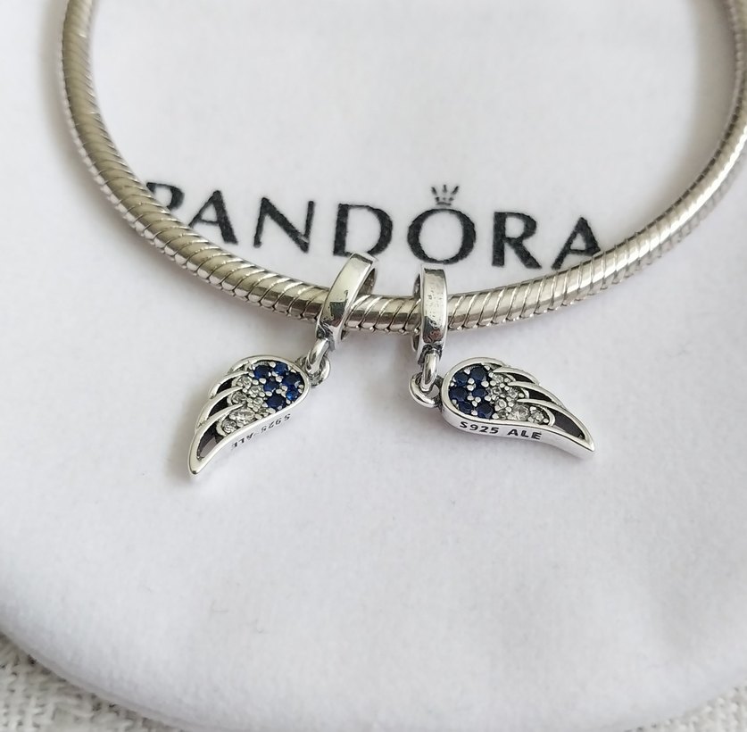 Işıltılı Ayrılabilir Melek Kanatları Sallantılı Charm - Görsel 4