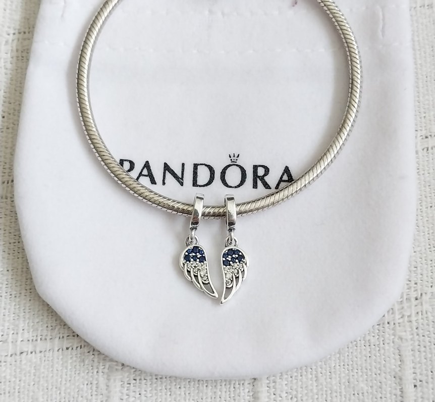 Işıltılı Ayrılabilir Melek Kanatları Sallantılı Charm - Görsel 5