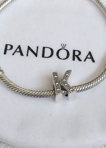 Pandora K HARFİ CHARM 