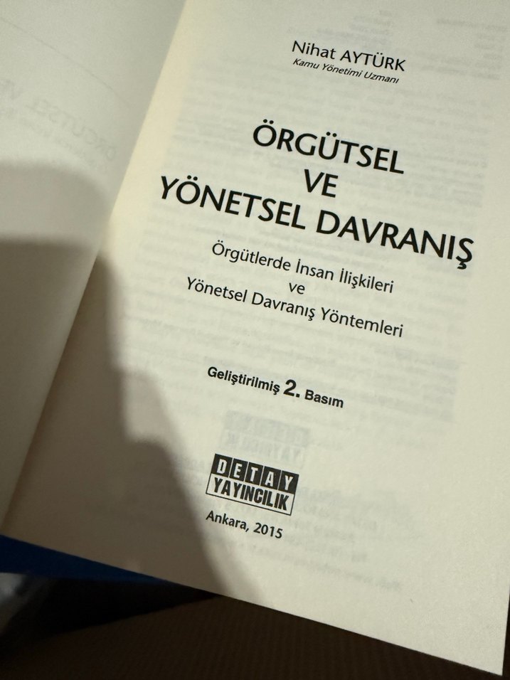 Örgütsel ve Yönetsel Davranış Kitabı - Görsel 3