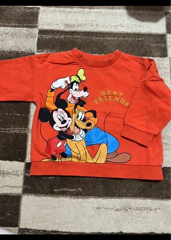 5 Adet Baskılı Uzun Kollu Çocuk Sweatshirt