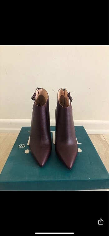 37 Beden İnci Deri Bootie