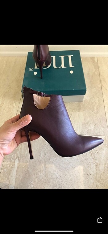 İnci Deri Bootie