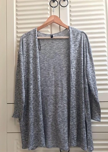 H&M Gri Midi Uzun Kollu Kadın Hırka