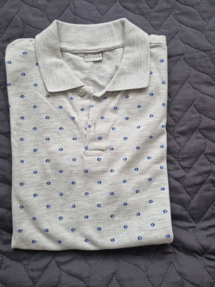 Gri Baskılı Kısa Kollu Polo Tişört 13 14 yas icin - Görsel 2