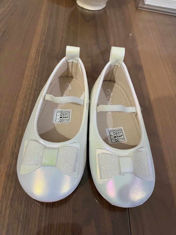 Kız Çocuk Beyaz Fiyonk Detaylı Babet - Görsel 2