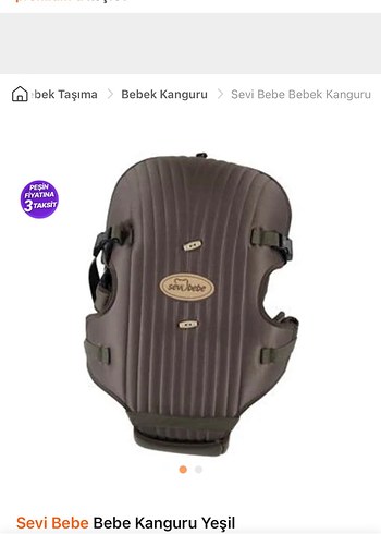 Sevi Bebe Gri Sevbebe Bebek Kanguru