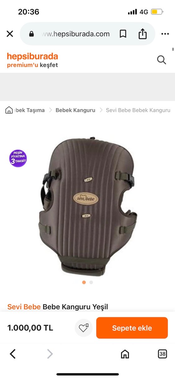 Gri Sevbebe Bebek Kanguru - Görsel 3