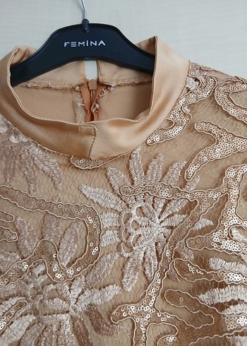 44 Beden Gold elbise