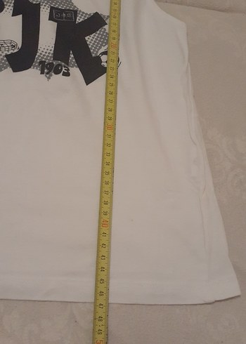 BJK Baskılı Çocuk Tişörtü Beyaz Gri - Görsel 10