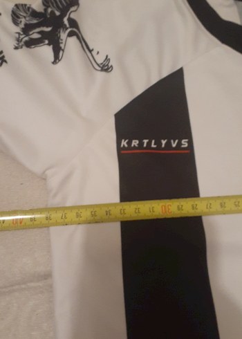 BJK Baskılı Çocuk Tişörtü Beyaz Gri - Görsel 8