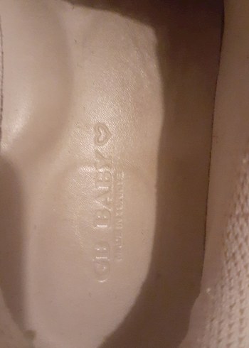 Beyaz Baskılı Kadın Dolgu Topuk Spor Ayakkabı - Görsel 7