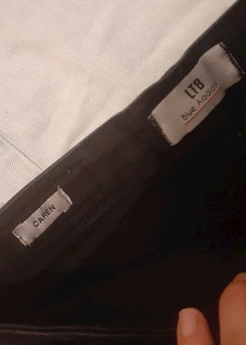 Gri Mini Denim Şort Kadın - Görsel 6